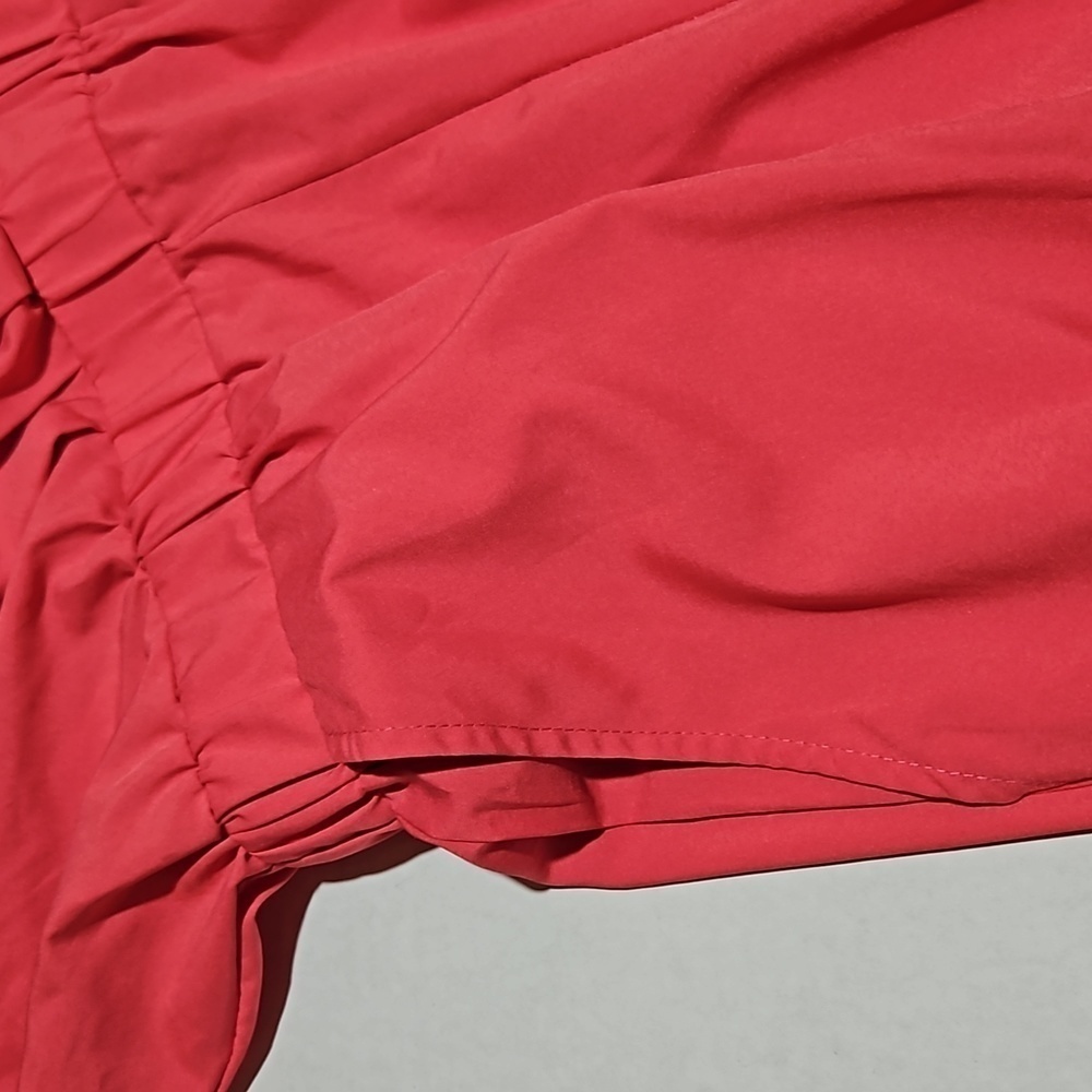 Coral Lightweight Halter Romper With Pockets - Picture 6 of 12